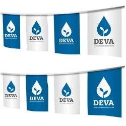 Deva Partisi İpe Dizili Bayrakları
