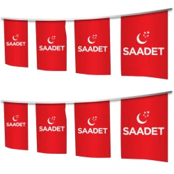 Saadet Partisi İpe Dizili Bayrakları